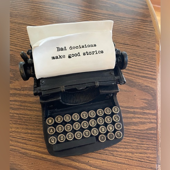 Michaels Black Type Writer Tabletop Decor Figurine - Picture 1 of 4